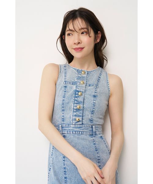 SNIDEL(スナイデル)の「アメスリデニムワンピース(ワンピース・レディース・ブラウン/ブルー/ライトブルー・2/1/0)」の12枚目の写真