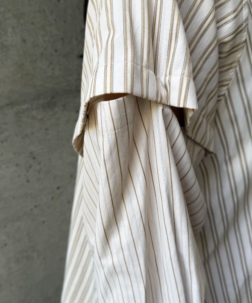 CIEL'AIR(シエルエアー)の「SPLIT SLEEVE MULTI-WAY SHIRT(セパレートスリーブマルチウェイシャツ)(シャツ/ブラウス・レディース・サックスブルー/ベージュ・FREE)」の8枚目の写真