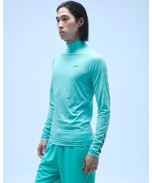 F.C.Real Bristol（エフシーレアルブリストル）の「FREEZE TECH MOCKNECK L/S TOP（Tシャツ/カットソー・メンズ・ブラック/ターコイズブルー・MEDIUM/X-LARGE/LARGE）」の3枚目の写真