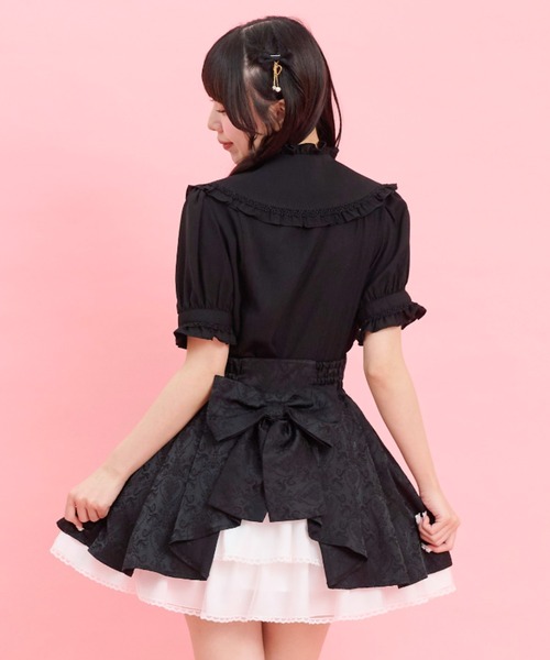 Secret Honey(シークレットハニー)の「アンティーク刺繍つけ衿ブラウス(シャツ/ブラウス・レディース・ライトグレー/オフホワイト/ブラック・MEDIUM)」の9枚目の写真