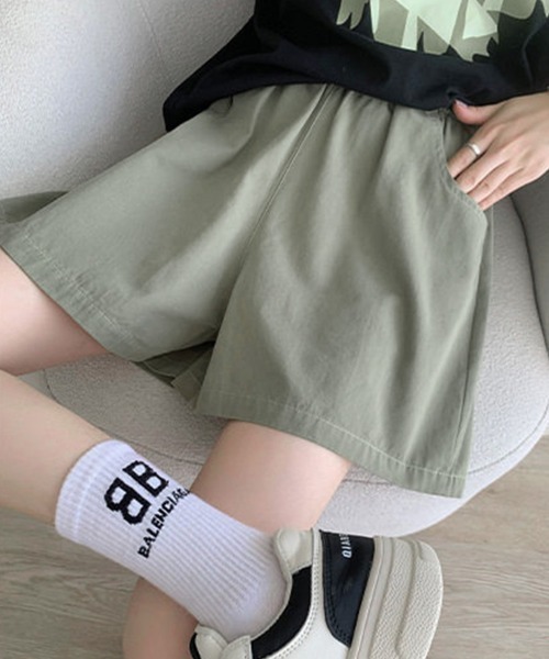 mielu(ミエル)の「ウエストゴムリラックスショートパンツ(その他パンツ・レディース・カーキ/ブラック/ダークグレー・MEDIUM/LARGE)」の8枚目の写真