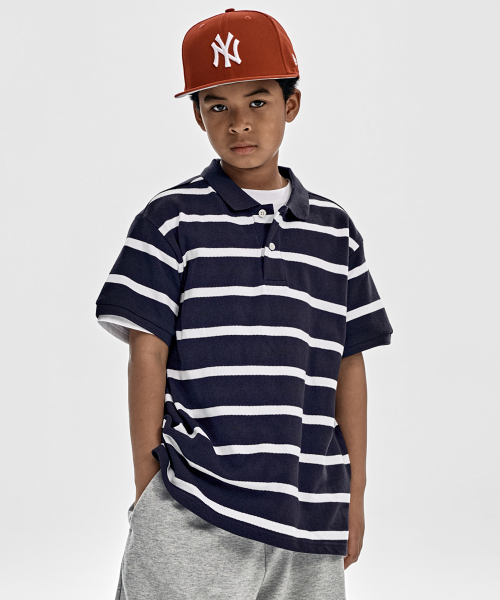 Pike Polo Half T‑shirt (Navy)