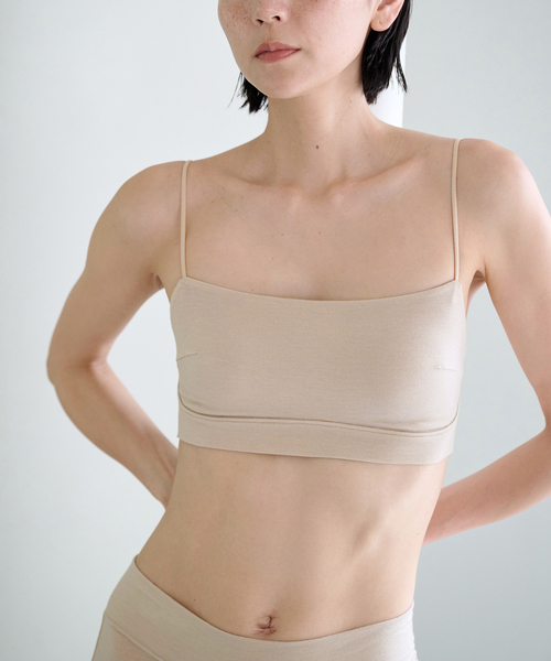 EMILY WEEK（エミリーウィーク）の「《追加》[ACTIVE]Bamboo ストレッチブラ（ベージュ）（ブラジャー・レディース・ベージュ・36/38/40）」の2枚目の写真