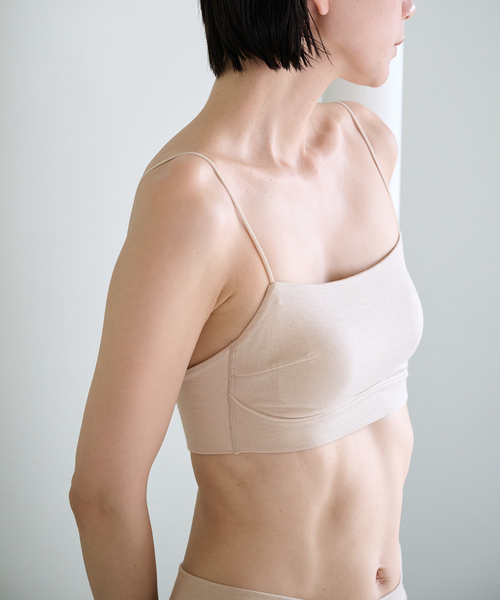 EMILY WEEK（エミリーウィーク）の「《追加》[ACTIVE]Bamboo ストレッチブラ（ベージュ）（ブラジャー・レディース・ベージュ・36/38/40）」の4枚目の写真