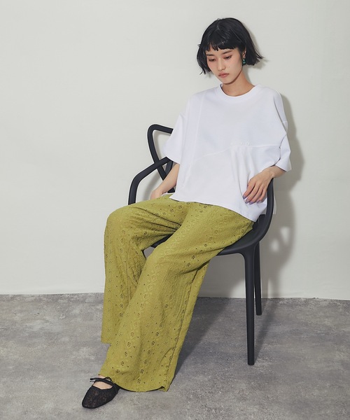 ANOTHER S(アナザーエス)の「ペプラムTシャツ(Tシャツ/カットソー・レディース・ホワイト/ブラック/ベージュ・FREE)」の7枚目の写真