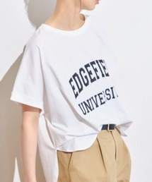 Anclear oui | 【接触冷感】ビッグロゴ刺繍Tシャツ(Tシャツ/カットソー)