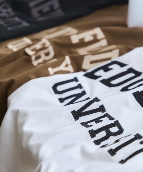 Anclear oui(アンクリアウィ)の「【接触冷感】ビッグロゴ刺繍Tシャツ(Tシャツ/カットソー・レディース・ブラウン/チャコール/ブラック/ホワイト・F)」の16枚目の写真