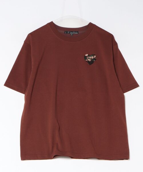 8(eight)(エイト)の「ハートロゴワッペンTシャツ(Tシャツ/カットソー・メンズ・ホワイト/ブラック/ブラウン・MEDIUM/LARGE)」の3枚目の写真