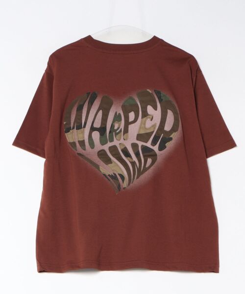 8(eight)(エイト)の「ハートロゴワッペンTシャツ(Tシャツ/カットソー・メンズ・ホワイト/ブラック/ブラウン・MEDIUM/LARGE)」の4枚目の写真