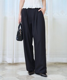 Beautiful Silhouette Wide Slacks /美シルエットタックワイドスラックス