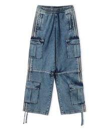 adidas MID RISE 2-IN-1 DENIM PANTS / アディダス ミッドライズ 2イン1 デニム パンツ