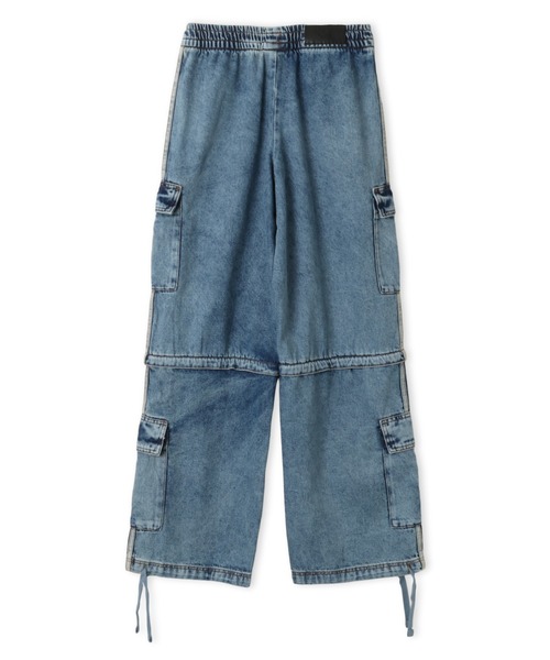 adidas（アディダス）の「adidas MID RISE 2-IN-1 DENIM PANTS / アディダス ミッドライズ 2イン1 デニム パンツ（デニムパンツ・レディース・ライトインディゴブルー・S/M/L）」の7枚目の写真