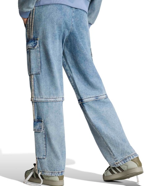 adidas（アディダス）の「adidas MID RISE 2-IN-1 DENIM PANTS / アディダス ミッドライズ 2イン1 デニム パンツ（デニムパンツ・レディース・ライトインディゴブルー・S/M/L）」の8枚目の写真