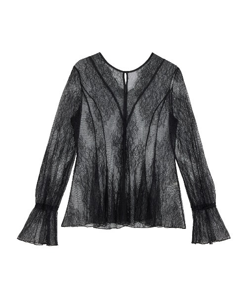Ameri(アメリ)の「SEE THROUGH LACE TOP(その他トップス・レディース・レッド/ブルー/アイボリー/ブラック・FREE)」の5枚目の写真