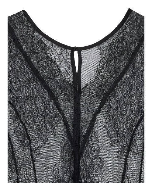 Ameri(アメリ)の「SEE THROUGH LACE TOP(その他トップス・レディース・レッド/ブルー/アイボリー/ブラック・FREE)」の6枚目の写真