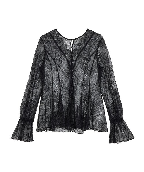 Ameri(アメリ)の「SEE THROUGH LACE TOP(その他トップス・レディース・レッド/ブルー/アイボリー/ブラック・FREE)」の8枚目の写真