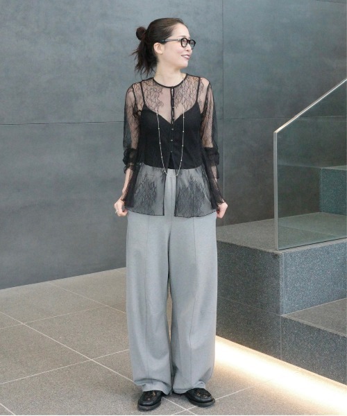 Ameri(アメリ)の「SEE THROUGH LACE TOP(その他トップス・レディース・レッド/ブルー/アイボリー/ブラック・FREE)」の17枚目の写真