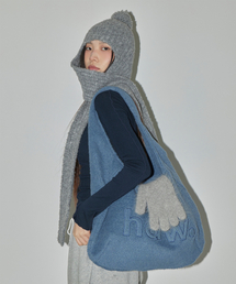 wool pebble bag (BL)