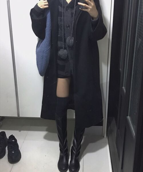 HAVEAWHALE(ハブアホエール)の「wool pebble bag (BL)(ショルダーバッグ・レディース・その他・FREE)」の6枚目の写真