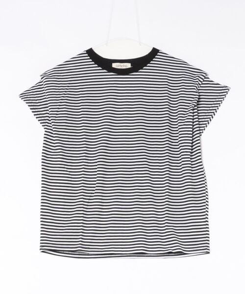 aimoha（アイモハ）の「ボーダーTシャツ（Tシャツ/カットソー・レディース・ネイビー/ブラック/ホワイト・M）」の3枚目の写真