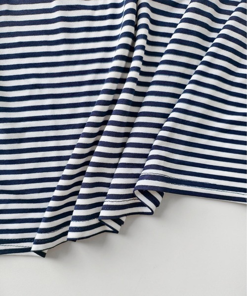 aimoha(アイモハ)の「ショルダータック半袖Tシャツ プルオーバー(Tシャツ/カットソー・レディース・ネイビー/ブラック/ホワイト・M)」の16枚目の写真