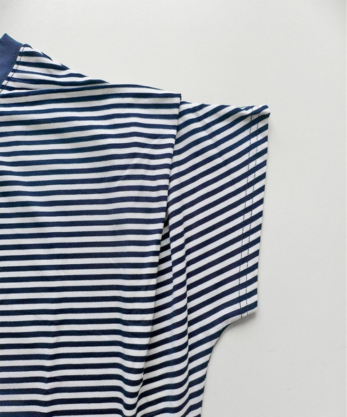 aimoha(アイモハ)の「ショルダータック半袖Tシャツ プルオーバー(Tシャツ/カットソー・レディース・ネイビー/ブラック/ホワイト・M)」の19枚目の写真