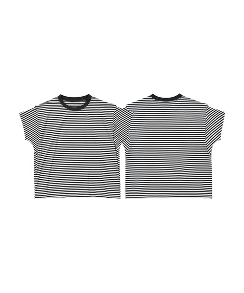 aimoha(アイモハ)の「ショルダータック半袖Tシャツ プルオーバー(Tシャツ/カットソー・レディース・ネイビー/ブラック/ホワイト・M)」の5枚目の写真