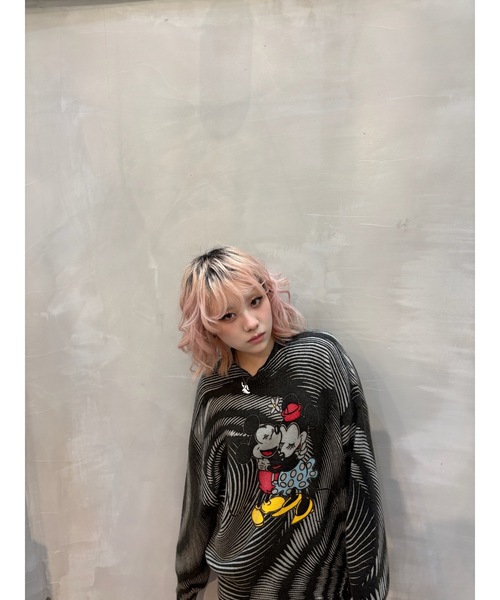 Desigual(デシグアル)の「Mickey & Minnie Wave Graphic Knit/ミッキー&ミニー ウェーブグラフィックニット(ニット/セーター・レディース・ブラック/ホワイト・XL/XS/S/M/L)」の18枚目の写真