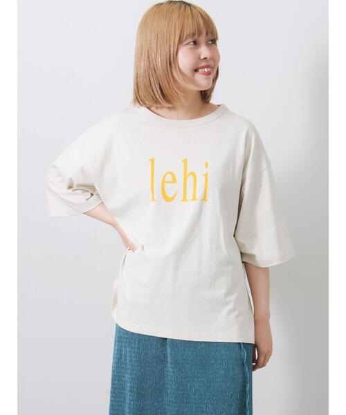 Samansa Mos2(サマンサ モスモス)の「【接触冷感】ロゴプリントビッグTシャツ(Tシャツ/カットソー・レディース・ベージュ/オフホワイト/チャコールグレー・F)」の3枚目の写真