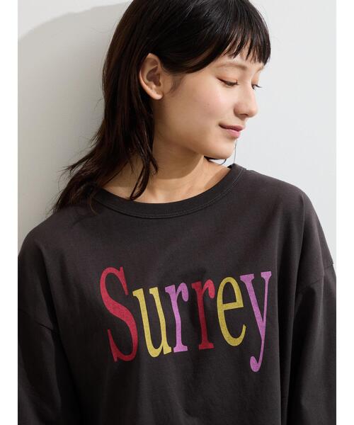 Samansa Mos2(サマンサ モスモス)の「【接触冷感】ロゴプリントビッグTシャツ(Tシャツ/カットソー・レディース・ベージュ/オフホワイト/チャコールグレー・F)」の15枚目の写真
