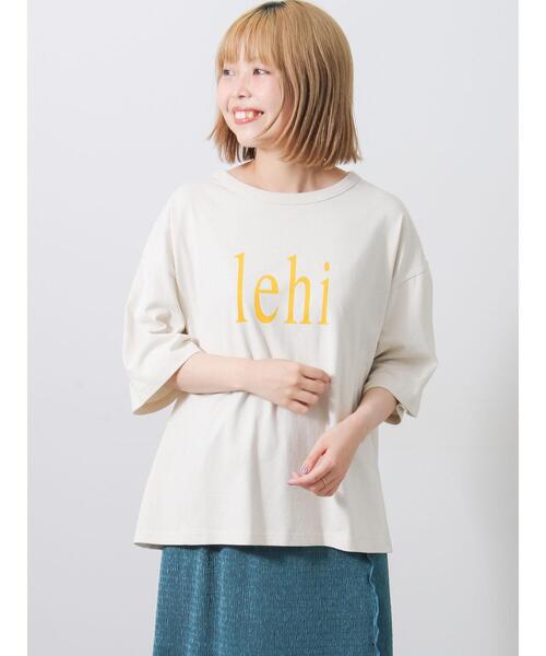 Samansa Mos2(サマンサ モスモス)の「【接触冷感】ロゴプリントビッグTシャツ(Tシャツ/カットソー・レディース・ベージュ/オフホワイト/チャコールグレー・F)」の18枚目の写真