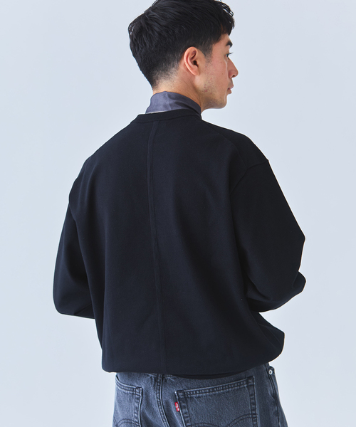 EDIFICE(エディフィス)の「《EDIFICE by PIPPIOLINO》コットン プレーディング クルーネック(WEB限定)(スウェット・メンズ・ブラック/パープル/グレー/サックスブルー・MEDIUM/LARGE)」の10枚目の写真