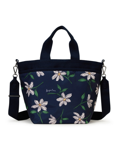 LeSportsac(レスポートサック)の「BUCKET TOTE フローラルブルームズネイビー(トートバッグ・レディース・ブルー・FREE)」の4枚目の写真