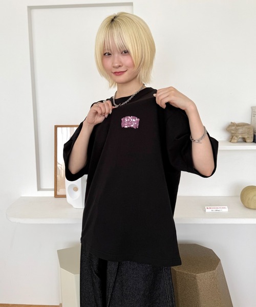Remember.（リメンバー）の「迷彩グラフィックルーズTシャツ / Camouflage Graphic Loose Tshirt（Tシャツ/カットソー・メンズ・ブラック/ネイビー/ホワイト・MEDIUM/LARGE）」の20枚目の写真