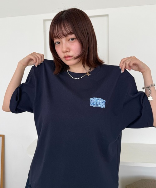 Remember.（リメンバー）の「迷彩グラフィックルーズTシャツ / Camouflage Graphic Loose Tshirt（Tシャツ/カットソー・メンズ・ブラック/ネイビー/ホワイト・MEDIUM/LARGE）」の17枚目の写真