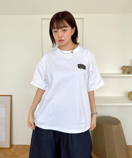 Remember.（リメンバー）の「迷彩グラフィックルーズTシャツ / Camouflage Graphic Loose Tshirt（Tシャツ/カットソー・メンズ・ブラック/ネイビー/ホワイト・MEDIUM/LARGE）」の4枚目の写真