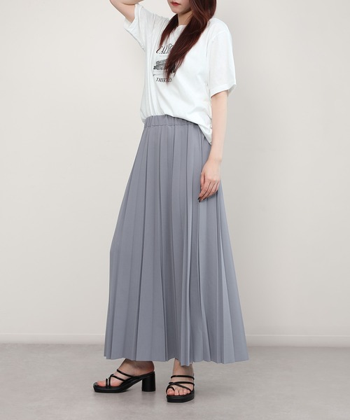 aimoha（アイモハ）の「カットジョーゼットプリーツスカート（スカート・レディース・グレイッシュベージュ/ブラック/ブルーグレー・FREE）」の20枚目の写真