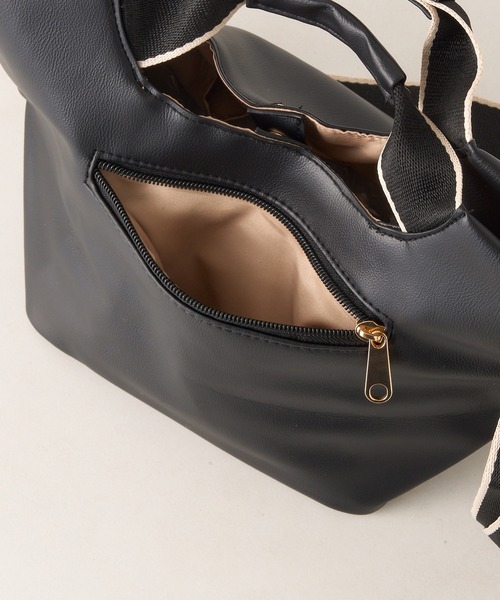 A by MAGASIN DE MODE(エーバイマガジンデモード)の「【A By MAGASIN DE MODE】e.e.p.テープハンドルトート SNBD(トートバッグ・レディース・ブラック/ブラウン・FREE)」の9枚目の写真