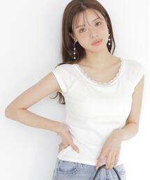 ＜ａ＞カップ付きフレンチスリーブＴシャツ / 1216269701