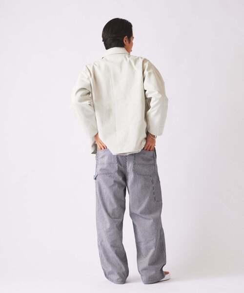 JOURNAL STANDARD relume(ジャーナルスタンダード レリューム)の「デニム&ヒッコリー ”レイジー” ペインターパンツ(デニムパンツ・メンズ・コバルトブルー/キャメル/ブラック/アイボリー・LARGE/MEDIUM/SMALL)」の14枚目の写真