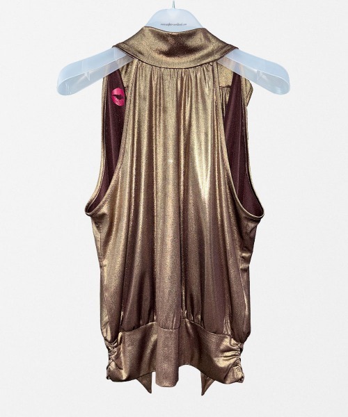 SCULPTOR(スカルプター)の「Metallic High-Neck Halter Top(その他トップス・レディース・シルバー/ゴールド・SMALL/MEDIUM)」の18枚目の写真