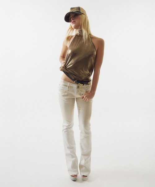 SCULPTOR(スカルプター)の「Metallic High-Neck Halter Top(その他トップス・レディース・シルバー/ゴールド・SMALL/MEDIUM)」の20枚目の写真