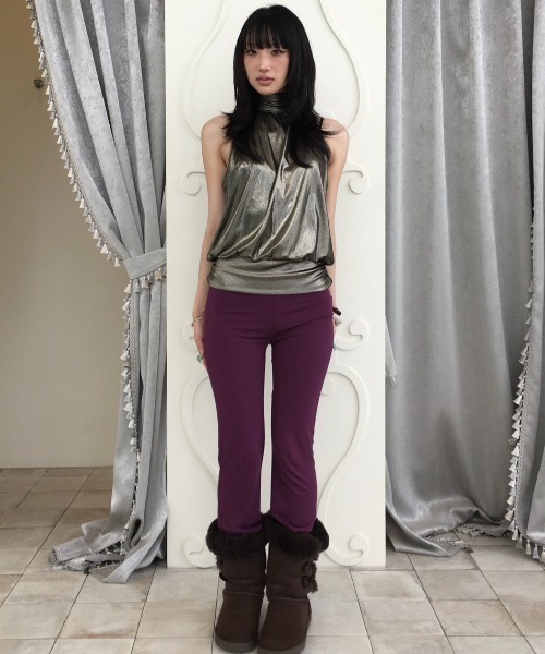 SCULPTOR(スカルプター)の「Metallic High-Neck Halter Top(その他トップス・レディース・シルバー/ゴールド・SMALL/MEDIUM)」の17枚目の写真