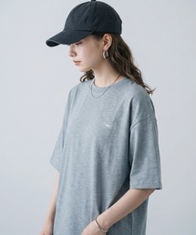 【T-MAC】スラブ天竺 オーバルロゴプリント 半袖Tシャツ