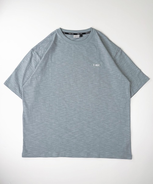 T-MAC OUTING(ティーマック アウティング)の「【T-MAC】スラブ天竺 オーバルロゴプリント 半袖Tシャツ(Tシャツ/カットソー・メンズ・ブラック/ブルー・L/M/LL)」の12枚目の写真