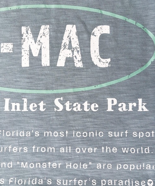 T-MAC OUTING(ティーマック アウティング)の「【T-MAC】スラブ天竺 オーバルロゴプリント 半袖Tシャツ(Tシャツ/カットソー・メンズ・ブラック/ブルー・L/M/LL)」の13枚目の写真