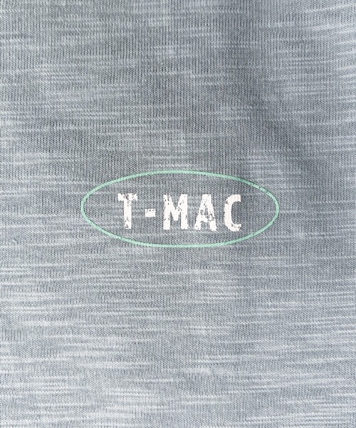 T-MAC OUTING(ティーマック アウティング)の「【T-MAC】スラブ天竺 オーバルロゴプリント 半袖Tシャツ(Tシャツ/カットソー・メンズ・ブラック/ブルー・L/M/LL)」の14枚目の写真