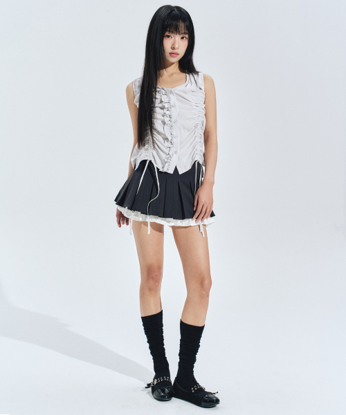 ZEROPLANET(ゼロプラネット)の「IRIS フリル スリーブレス ブラウス L/GREY(シャツ/ブラウス・レディース・その他・MEDIUM/SMALL)」の7枚目の写真