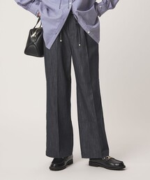 green label relaxing | ［size SHORT/TALLあり］ニーハイフレア パンツ デニム ストレッチ(デニムパンツ)