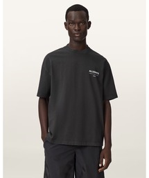 ALLSAINTS | BACKSTAGE SHORT SLEEVE OVERSIZED GRAPHIC T-SHIRT | BACKSTAGE 半袖 オーバーサイズ グラフィック Tシャツ(Tシャツ/カットソー)